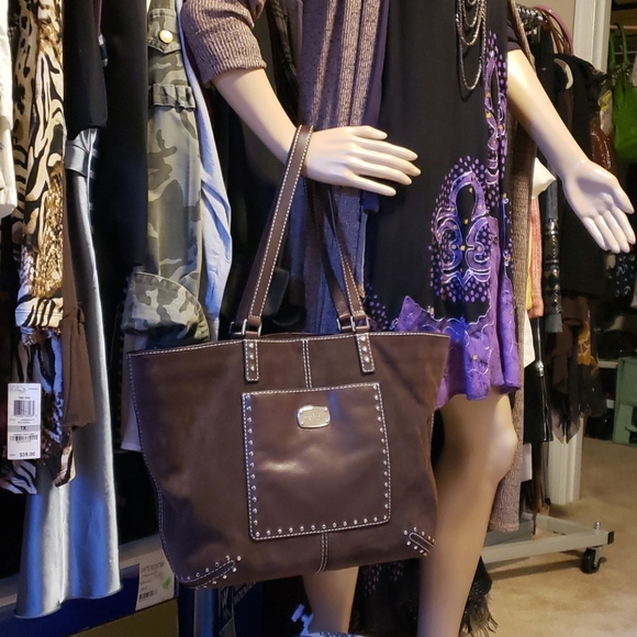 Michael Kors Handbags - 🛍Michael Kors "Astor "Suede Leather Tote